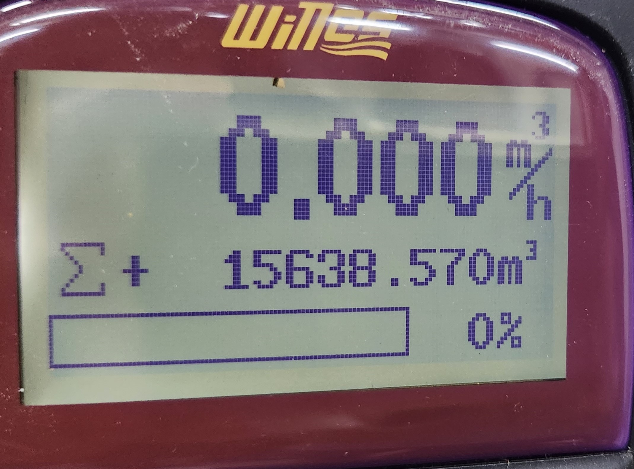 液晶螢幕顯示累積流量與精確的數位測量值